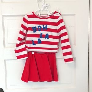 Sweatshirt/skirt set 4t Crown and Ivy